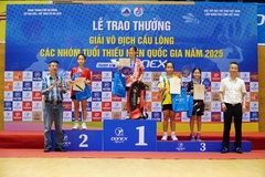 Kết thúc Giải vô địch cầu lông các nhóm tuổi thiếu niên quốc gia 2025 – Tranh giải DONEX: Nhiều tài năng trẻ bứt phá
