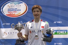 Kết quả cầu lông mới nhất 20/11: Shi Yuqi vô địch Australian Open 2022
