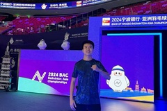 Nguyễn Hải Đăng giữ ngọn cờ cầu lông Việt Nam ở giải vô địch châu Á 2024