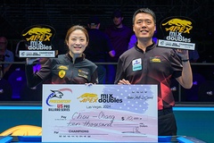 Chieh Yu Chou / Jung Lin Chang vô địch giải billiards đôi nam nữ Apex lần thứ nhất