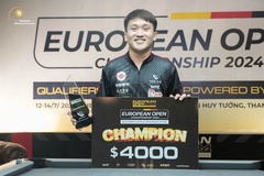 Nicholas Tan vô địch, 4 cơ thủ Việt vượt qua vòng loại giải billiards KKKing European Open 2024