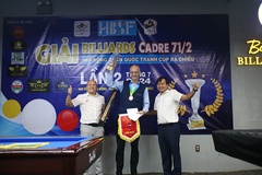 Xavier lập kỷ lục và vô địch giải Billiards Cadre 71/2 Series A mở rộng toàn quốc tranh cúp Bà Chiểu lần 2 – 2024