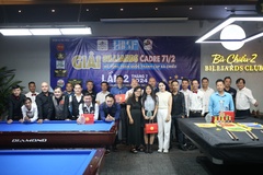 Lộ diện 8 ứng viên vô địch tại giải Billiards Cadre 71/2 Series A mở rộng toàn quốc tranh cúp Bà Chiểu lần 2 – 2024