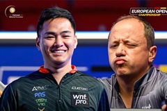 Trực tiếp billiards European Open ngày 11/08: Johann Chua đụng độ Shane Van Boening