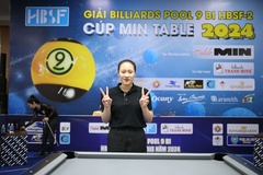 Dương Yến Vi xuất sắc vô địch giải billiard pool 9 bi nữ Tour 2 HBSF 2024