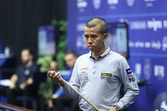 Trần Quyết Chiến đánh bại "người ngoài hành tinh" Frédéric Caudron ở giải billiard carom 3 băng Porto World Cup 2024