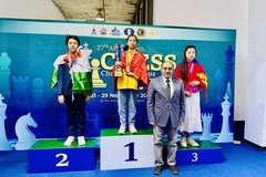 Cờ vua Trẻ Việt Nam "càn quét" 8 HCV Cờ Nhanh Châu Á ngay ngày đầu tiên