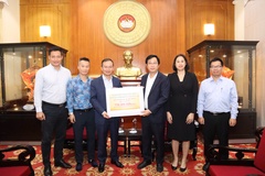 Trước thềm SEA Games 33: Đoàn Thể Thao Việt Nam ấm áp trao tặng 116,5 triệu đồng ủng hộ đồng bào vùng lũ