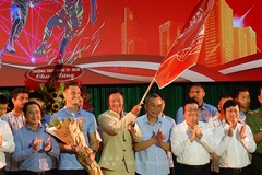 CLB Bóng đá Công an TPHCM tổ chức lễ ra mắt, xuất quân, giới thiệu logo và trang phục mùa giải 2025-2026