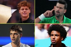 Cuộc đua đến giải quần vợt ATP Finals 2026: Jannik Sinner thống trị tuyệt đối, Novak Djokovic rơi xuống nhóm báo động