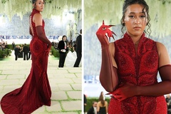 Sao quần vợt Naomi Osaka nổi bật ở Met Gala 2026 với bộ trang phục đính pha lê thực hiện trong 3.280 giờ