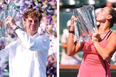 Sinner và Sabalenka vô địch quần vợt Indian Wells 2026: Nhận cúp vàng kèm hóa đơn thuế 10,5 tỷ đồng