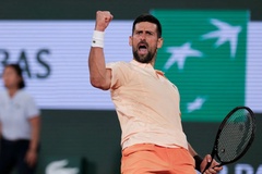 Djokovic vượt qua áp lực, tiến vào vòng 3 giải quần vợt Pháp mở rộng sau chiến thắng 4 set trước Valentin Royer