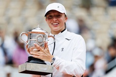 Forbes vinh danh số 1 thế giới tennis Iga Swiatek là vận động viên nữ có thu nhập cao nhất năm 2023