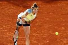 Quần vợt Roland Garros 2026: Số 1 thế giới đơn nữ Aryna Sabalenka thắng áp đảo trận đầu