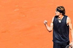 Alexander Zverev dễ dàng tiến vào vòng 3 giải quần vợt Pháp Mở rộng sau chiến thắng 3 set trắng trước Tomas Machac