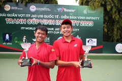 Kết quả tennis ngày 11/3: Minh Phát / Đại Khánh vô địch đôi nam cúp Diễn Đàn Vinh Infinity