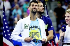 Vô địch tennis US Open 2023, Novak Djokovic tri ân huyền thoại bóng rổ Kobe Bryant
