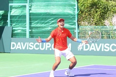 Đệ tử Nadal làm khó Lý Hoàng Nam, Việt Nam vẫn thắng Jordan ở giải tennis Davis Cup