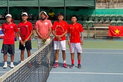  Chung kết vòng loại Giải Junior Davis Cup: Trẻ tennis nam Việt Nam áp đảo Thái Lan