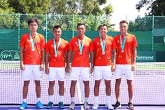 Tennis Việt Nam giành ngôi á quân nhóm III khu vực Châu Á - Thái Bình Dương ở Davis Cup