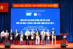 Khóa đào tạo thể hình và fitness tại TPHCM của Liên đoàn Cử tạ Thể hình Việt Nam có số lượng học viên kỷ lục