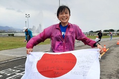 Cô gái Nhật phá kỷ lục thế giới chạy 24 giờ với chỉ 246m cách biệt