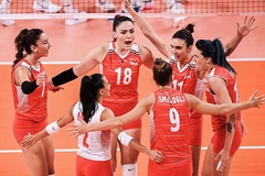 Bóng chuyền nữ Thổ Nhĩ Kỳ trở lại mặt đất sau loạt trận thứ 2 tại Olympic
