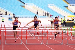 Người đẹp điền kinh chạy 100m rào Mỹ Tiên hạ quán quân SEA Games 31 tại giải Philippines