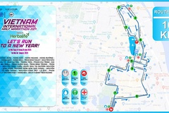 Cung đường 10km của Giải chạy Bán Marathon Quốc tế Việt Nam 2024 tài trợ bởi Herbalife