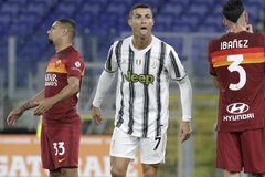 Ronaldo né tránh kỷ lục tiêu cực ở trận Juventus vs Roma