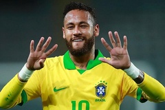 Neymar vượt mặt Ronaldo về ghi bàn cho đội tuyển Brazil