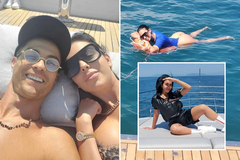 Ronaldo và bạn gái thư giãn trên du thuyền 16 triệu euro