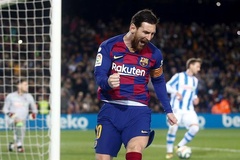 Messi săn lùng mục tiêu kép trước Pele và Oyarzabal 