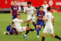 Cận cảnh vết sẹo của Messi sau khi “dính đòn” ở trận gặp Sevilla