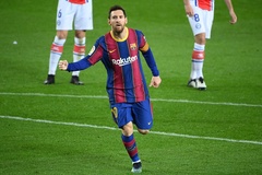 Messi san bằng kỷ lục của Xavi trong ngày tỏa sáng với Barca