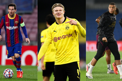 Messi, Mbappe và Haaland xếp hạng thế nào trong danh sách Cậu bé vàng?