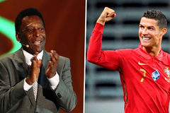Pele phản ứng đặc biệt với kỷ lục ghi 100 bàn của Ronaldo