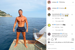 Ronaldo khoe thân hình “đẹp như tạc tượng” trên du thuyền