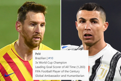 Pele tự tôn vinh dù bị Ronaldo và Messi thay nhau phá kỷ lục