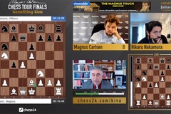 Kết quả chung kết giải cờ vua Magnus Carlsen Tour Finals ngày 15/8: Vua cờ gỡ hòa