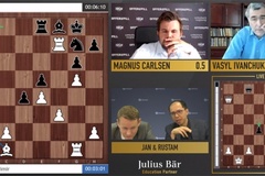 Kết quả giải cờ vua Legends of Chess ngày 25/7: Ian Nepomniachtchi bắt kịp Magnus Carlsen