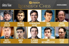 Kết quả giải cờ vua Legends of Chess ngày 21/7: Vua cờ khởi đầu mạnh mẽ