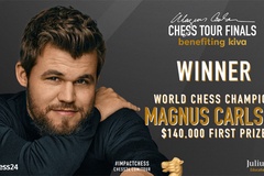 Kết quả chung kết giải cờ vua Magnus Carlsen Tour Finals ngày 20/8: Vua cờ vô địch