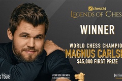 Kết quả giải cờ vua Legends of Chess ngày 04/08: Vua cờ vô địch liền coi khinh quần hùng