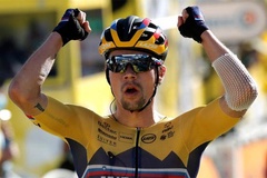 Kết quả vòng 4 đua xe đạp Tour de France: Roglic bứt tốc đúng lúc