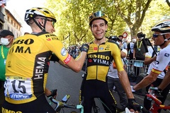 Kết quả vòng 7 đua xe đạp Tour de France: Wout van Aert thắng trong gang tấc