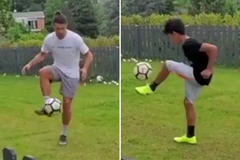 Ronaldo đăng video truyền cảm hứng tập luyện với con trai