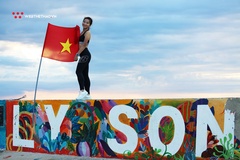 Nguyễn Thị Oanh mang tình yêu biển đảo Tổ quốc trên từng bước chạy ở Lý Sơn