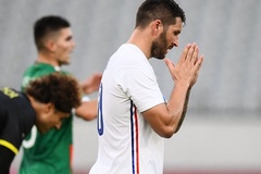Tiền đạo 35 tuổi của Pháp ghi bàn ở Olympic dành cho... U23